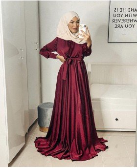 AMEERA DRESS BORDEAUX