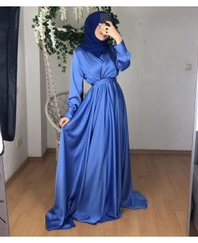 AMEERA DRESS BLUE WITHOUT BELT