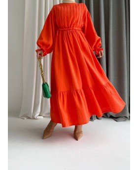 IBTIHAL DRESS ORANGE