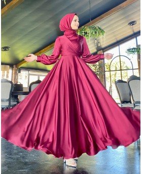 JUD DRESS BORDEAUX
