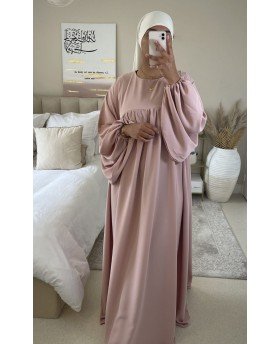 IHSAN ABAYA PINK
