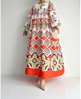 FATIN DRESS ORANGE