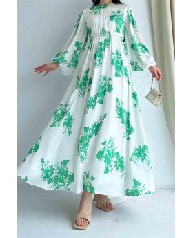 QASSAM DRESS GREEN