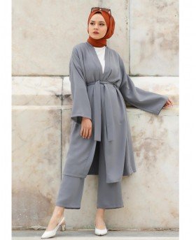 INAYA SUIT GREY WITHOUT BELT