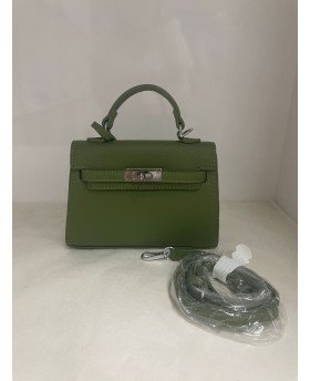 MINI KELLY BAG L. GREEN...