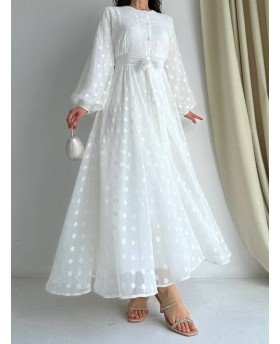 SALSABIL DRESS WHITE