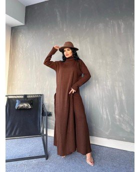 AALIYA SUIT BROWN