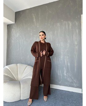 GHAIDA SUIT BROWN