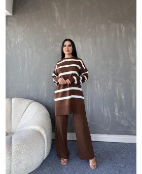 HEBA SUIT BROWN