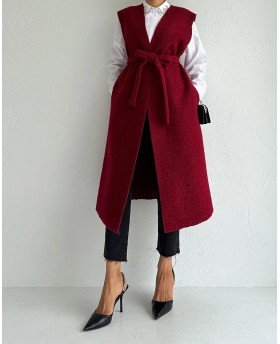 RUYA VEST BORDEAUX