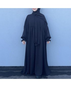 AICHA ABAYA BLACK