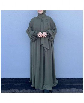 AICHA ABAYA+ HIJAB MILITRAY...