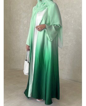 SHAMSS ABAYA GREEN