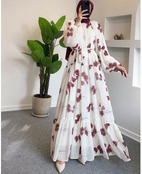 TASNIM DRESS BORDEAUX