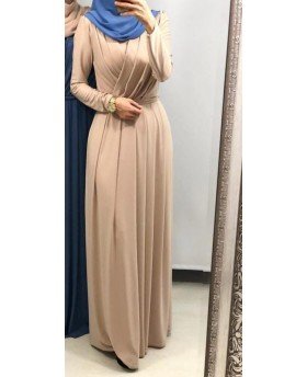 KENZA DRESS BORDEAUX