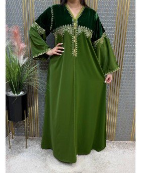 AMINA CAFTAN GREEN