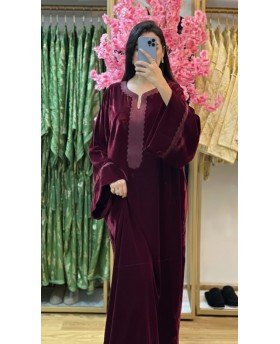 RAZAN CAFTAN BORDEAUX