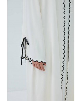SUJUD ABAYA SET WHITE