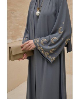 MESK ABAYA SET GREY