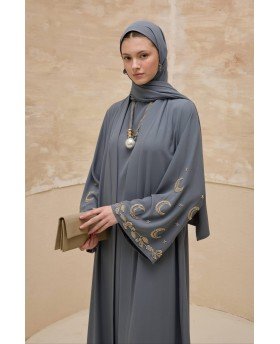 MESK ABAYA SET GREY