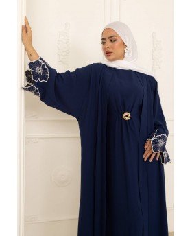 ROSA ABAYA SET DARK BLUE