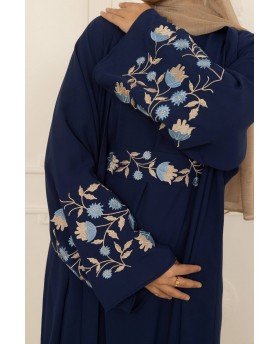 NEBAL ABAYA SET DARK BLUE