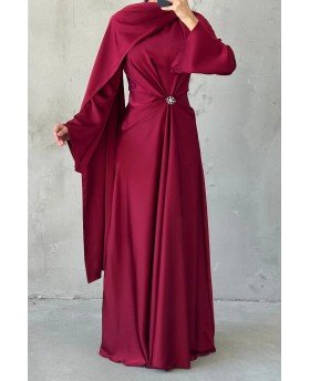 ELIN DRESS BORDEAUX