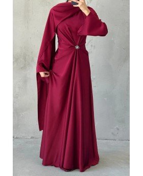 ELIN DRESS BORDEAUX