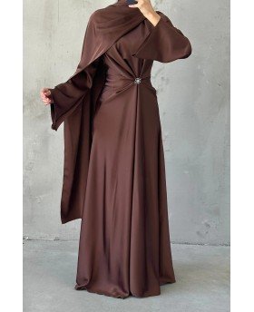 ELIN DRESS BROWN