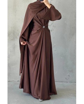 ELIN DRESS BROWN