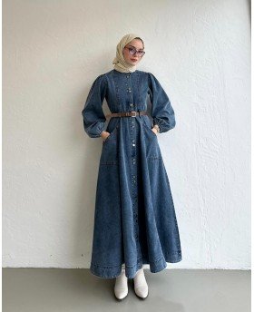 JIHAN DRESS DENIM