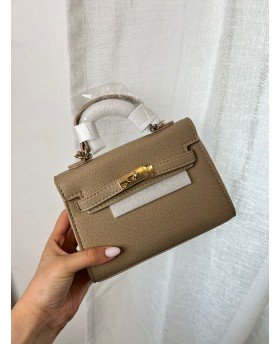 MINI KELLY BAG KAKI