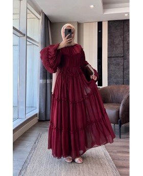 SILA DRESS BORDEAUX