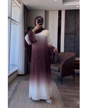 AMAL ABAYA CHERRY