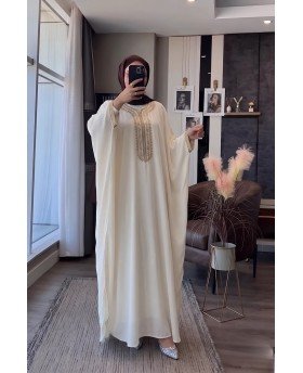 FAIZA CAFTAN WHITE