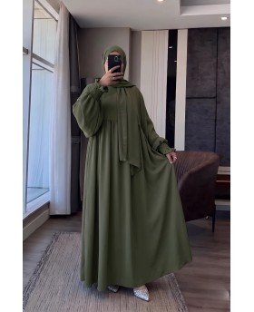 AICHA ABAYA MILITRAY GREEN