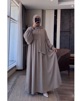 AICHA ABAYA TAUPE