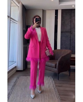 SUHAIR SUIT FUCHSIA