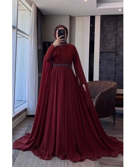 BUDUR DRESS BORDEAUX