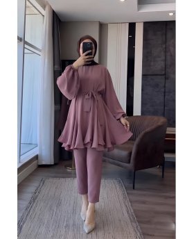 NURHAN DRESS DARK BLUE