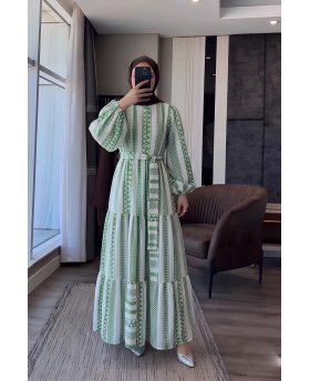 GHINA DRESS GREEN