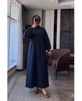 RAGHD DRESS DARK BLUE