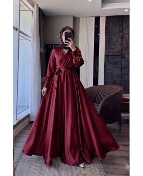AMEERA DRESS BORDEAUX