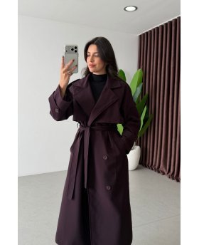 HANEEN TRENCH BURGUNDY