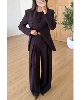 RAZAN SET BURGUNDY