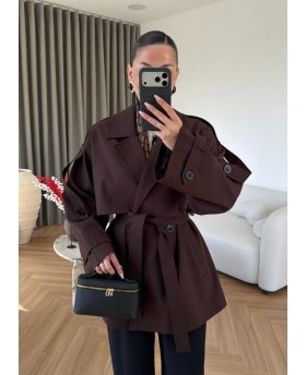 HANA TRENCH BROWN