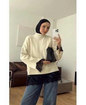 ZAINA SWEATER ECRU
