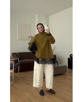 ZAINA SWEATER GREEN