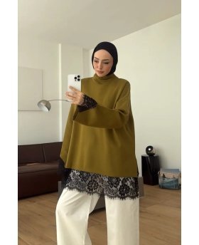 ZAINA SWEATER GREEN