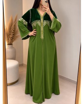 AMINA CAFTAN GREEN